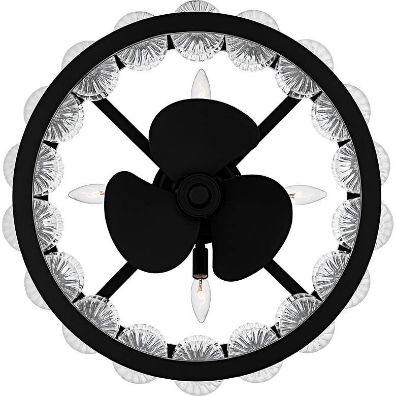 Image 5 Terrarock 4-Light Matte Black Fan Light more views