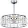 Terrarock 4-Light Polished Chrome Fan Light