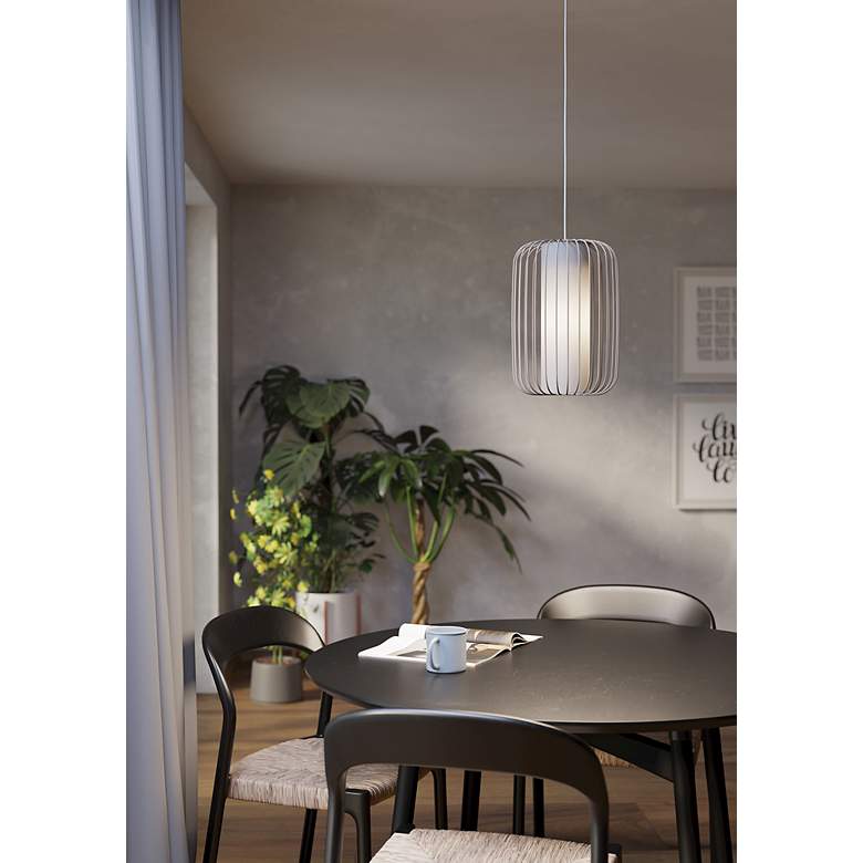 Image 2 Terrarosa 9.53-inch 1-Light Light Sand Pendant Light more views