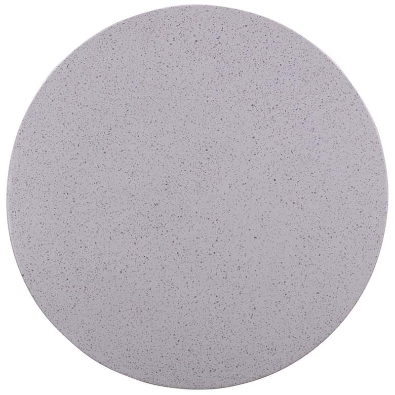 Image 3 Terrazzo 27 1/2"W Light Speckled Concrete Round Coffee Table more views