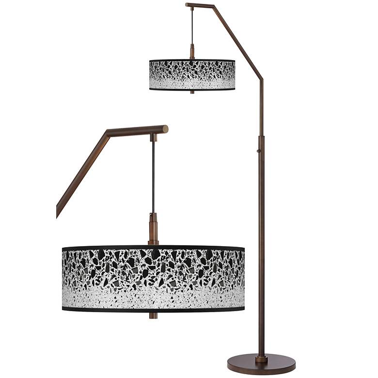 Image 1 Terrazzo Bronze Downbridge Arc Floor Lamp