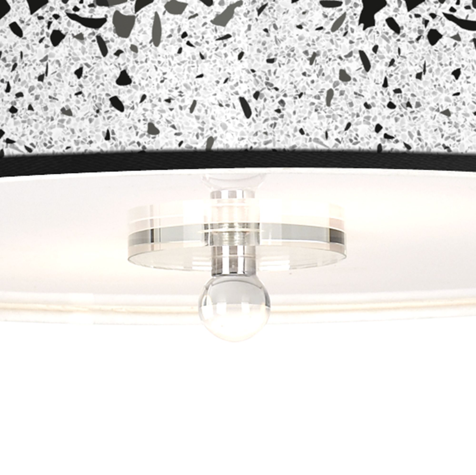Image 3 Terrazzo Giclee 16" Wide Semi-Flush Ceiling Light more views