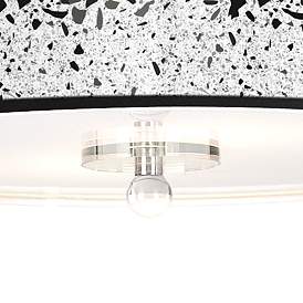 Image3 of Terrazzo Giclee 16" Wide Semi-Flush Ceiling Light more views