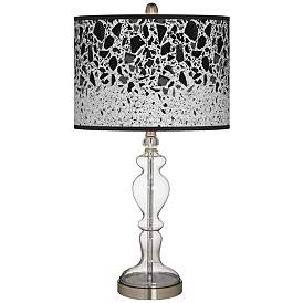 Image1 of Terrazzo Giclee Apothecary Clear Glass Table Lamp