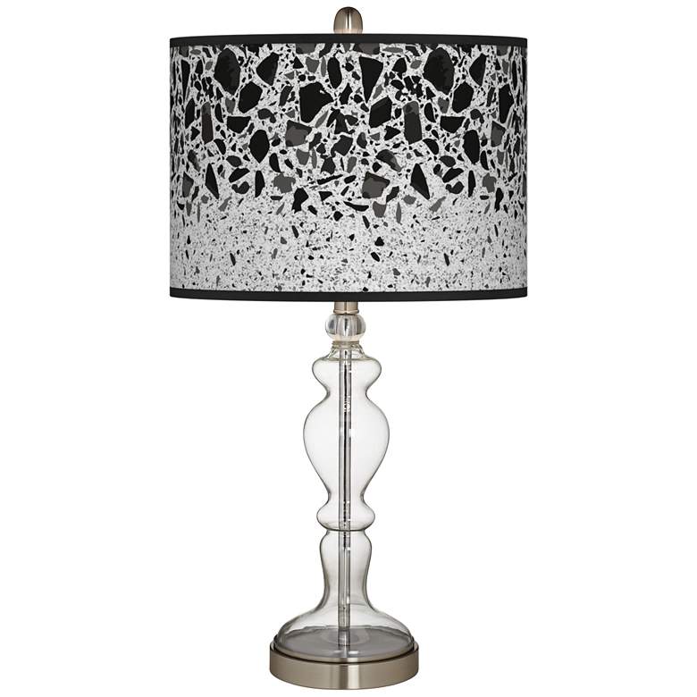 Image 1 Terrazzo Giclee Apothecary Clear Glass Table Lamp