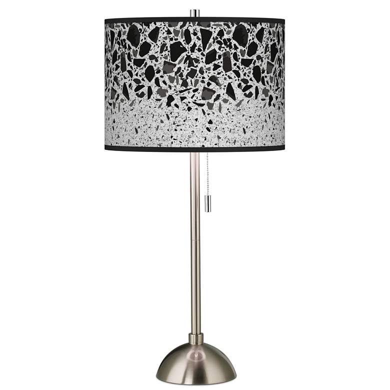 Image 1 Terrazzo Giclee Brushed Nickel Table Lamp