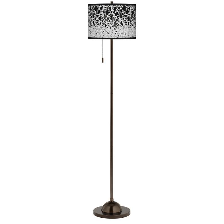 Terrazzo Giclee Glow Bronze Club Floor Lamp