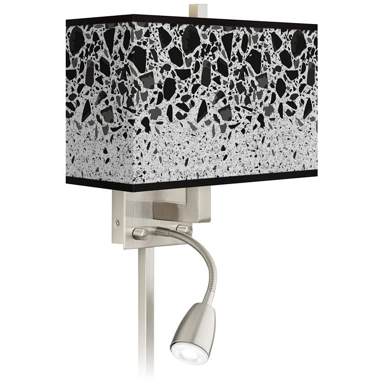Image 1 Terrazzo Giclee Glow LED Reading Light Plug-In Sconce