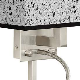 Image2 of Terrazzo Giclee Glow LED Reading Light Plug-In Sconce more views