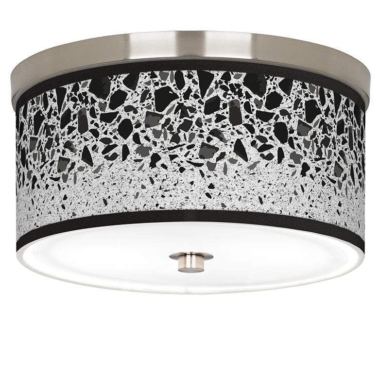 Image 1 Terrazzo Giclee Nickel 10 1/4" Wide Ceiling Light