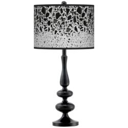 Terrazzo Giclee Paley Black Table Lamp