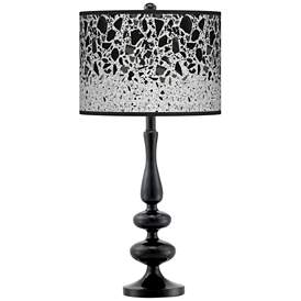Image1 of Terrazzo Giclee Paley Black Table Lamp
