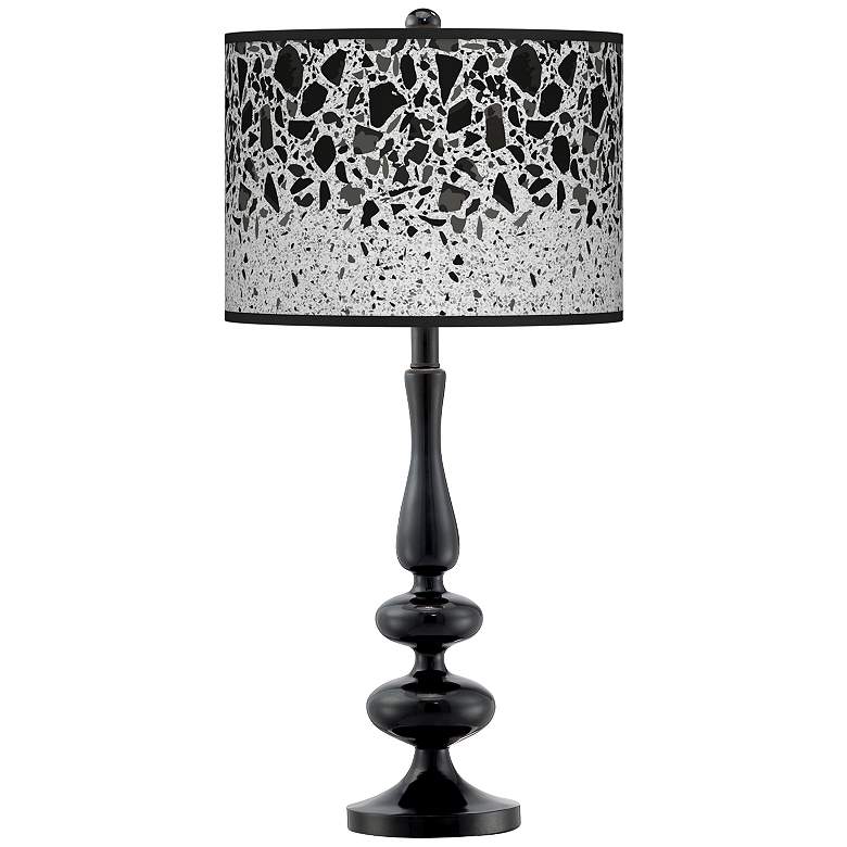 Image 1 Terrazzo Giclee Paley Black Table Lamp