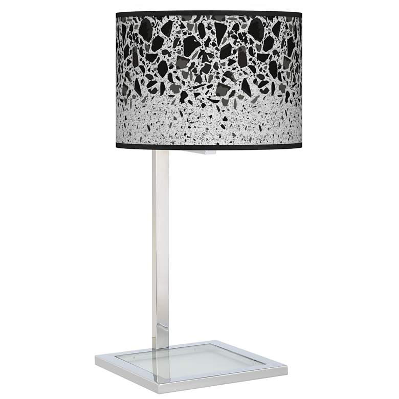 Image 1 Terrazzo Glass Inset Table Lamp