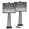 Terrazzo Susan Dark Bronze USB Table Lamps Set of 2