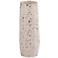 Terrazzo White 6 3/4" High Concrete Decorative Vase