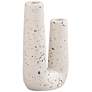 Terrazzo White 7 3/4"H Novelty Tube Concrete Decorative Vase
