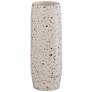 Terrazzo White 8 1/2" High Concrete Decorative Vase