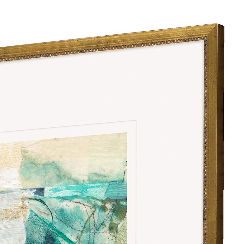 Image 4 Terrene Abstract 21" High 4-Piece Giclee Framed Wall Art Set more views
