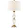 Terri Clear Crystal and Brass Table Lamp