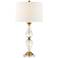 Terri Clear Crystal and Brass Table Lamp