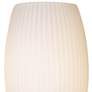 Terrickson 9" High White Ribbed Glass Wall Sconce