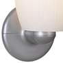 Terrickson 9" High White Ribbed Glass Wall Sconce