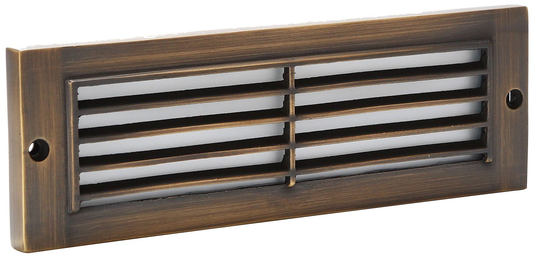 Terron 9" Wide Antique Brass LED Brass Step Light