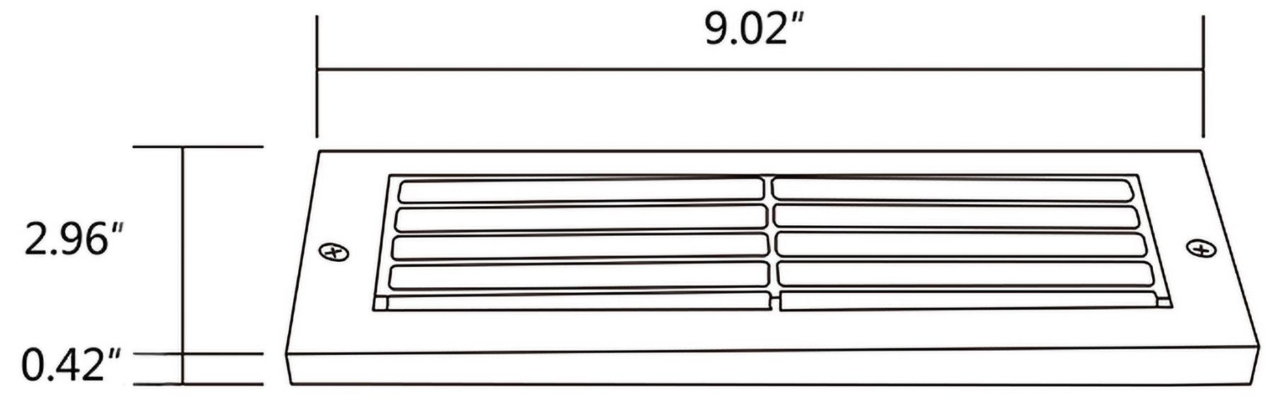 Image 3 Terron 9" Wide Antique Brass LED Brass Step Light more views