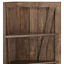 Terry 20 1/2"W Reclaimed Oak Wood 5-Shelf Corner Bookcase