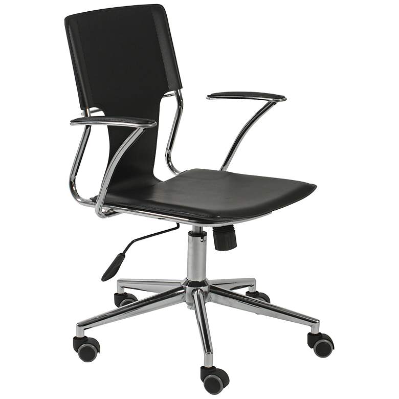 Image 1 Terry Black Faux Leather Office Chair