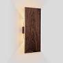 1_Tersus L 15" High Walnut 2700K Warm White Wall Sconce