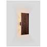 2_Tersus L 15" High Walnut 3500K Cool White Wall Sconce more views
