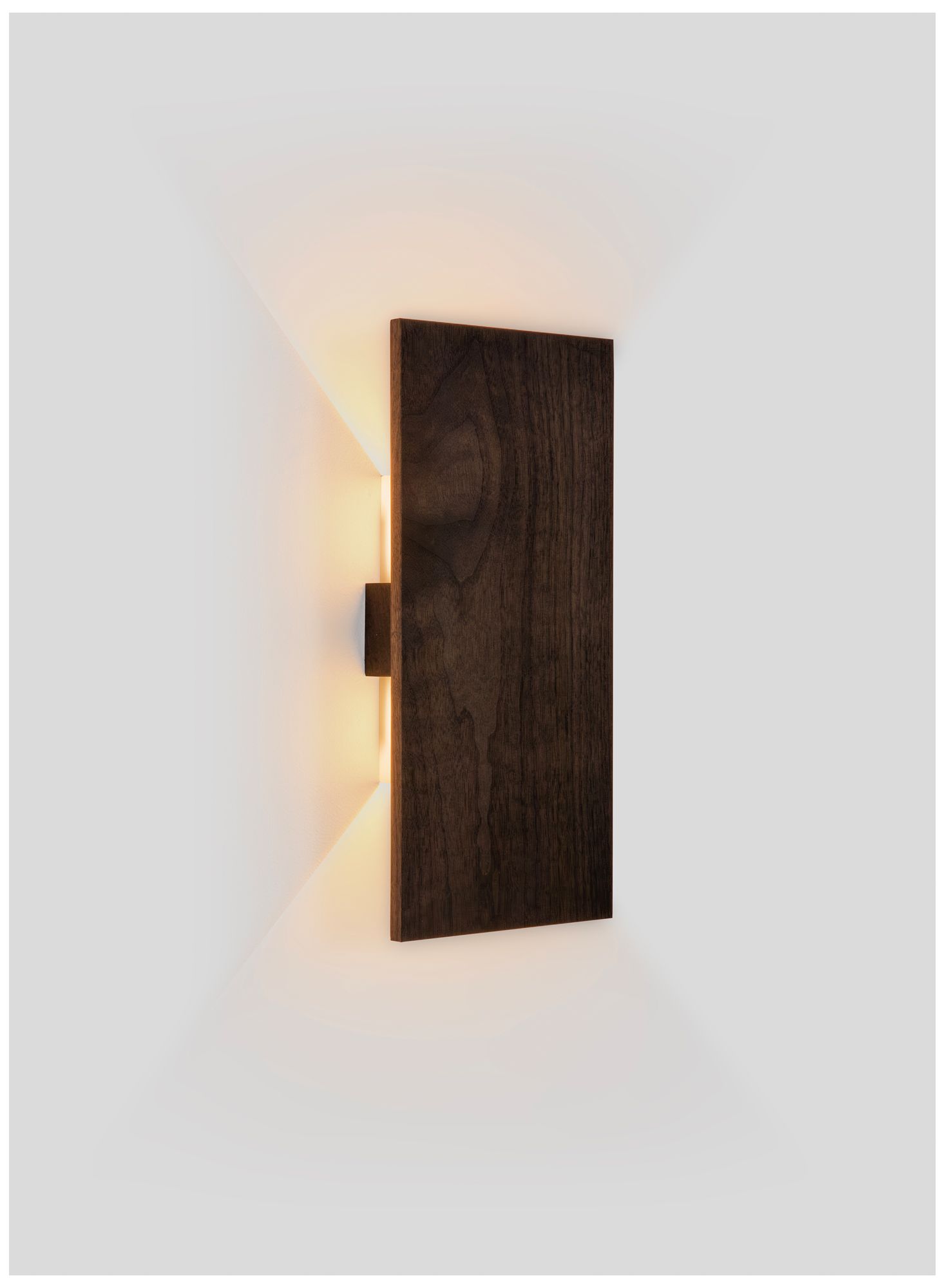 Image 2 Tersus L 15" High Dark Stained Walnut 3000K Soft White LED Wall Sconce more views