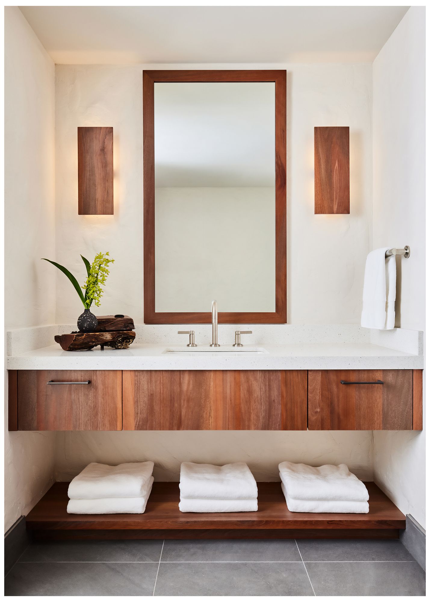 Image 3 Tersus L 15" High Dark Stained Walnut 3000K Soft White LED Wall Sconce more views