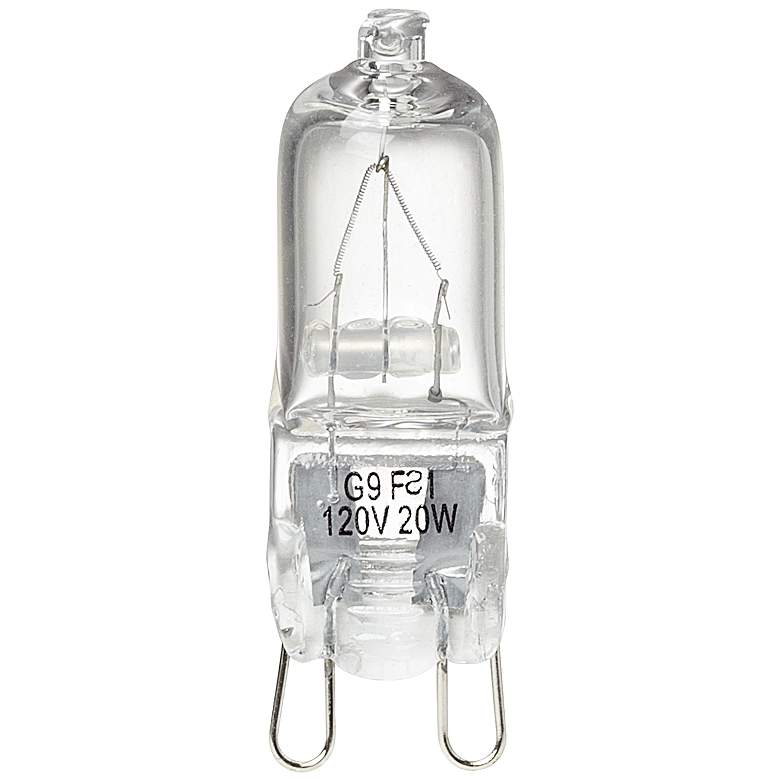 Image 1 Tesler 20 Watt G9 120 Volt Clear Halogen Light Bulb