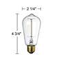Tesler 25W Standard Edison Style Decorative Bulb 6-Pack