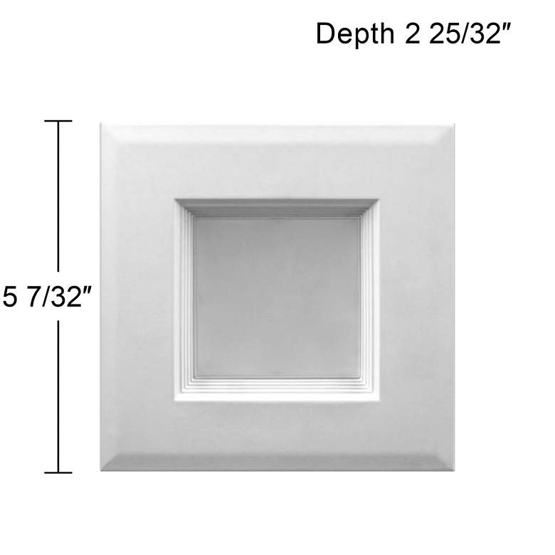 Image 2 Tesler 4 inch White 10 Watt LED JA8 Retrofit Baffle Trim more views