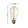 Tesler 40W Standard Edison Style Tinted Light Bulb 6-Pack