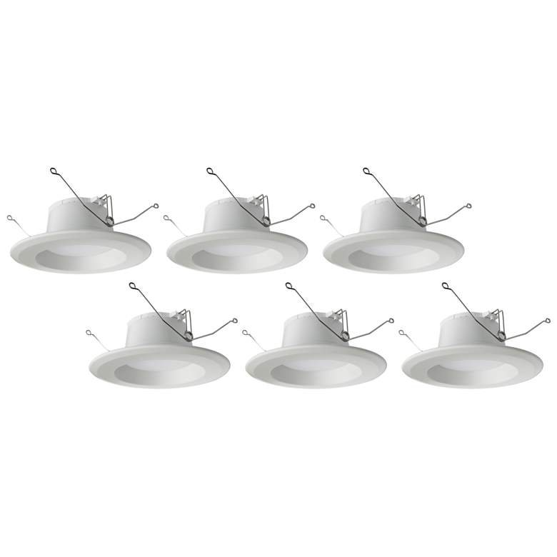 Image 1 Tesler 5 inch/6 inch 15W Dimmable LED Retrofit Trims 6-Pack
