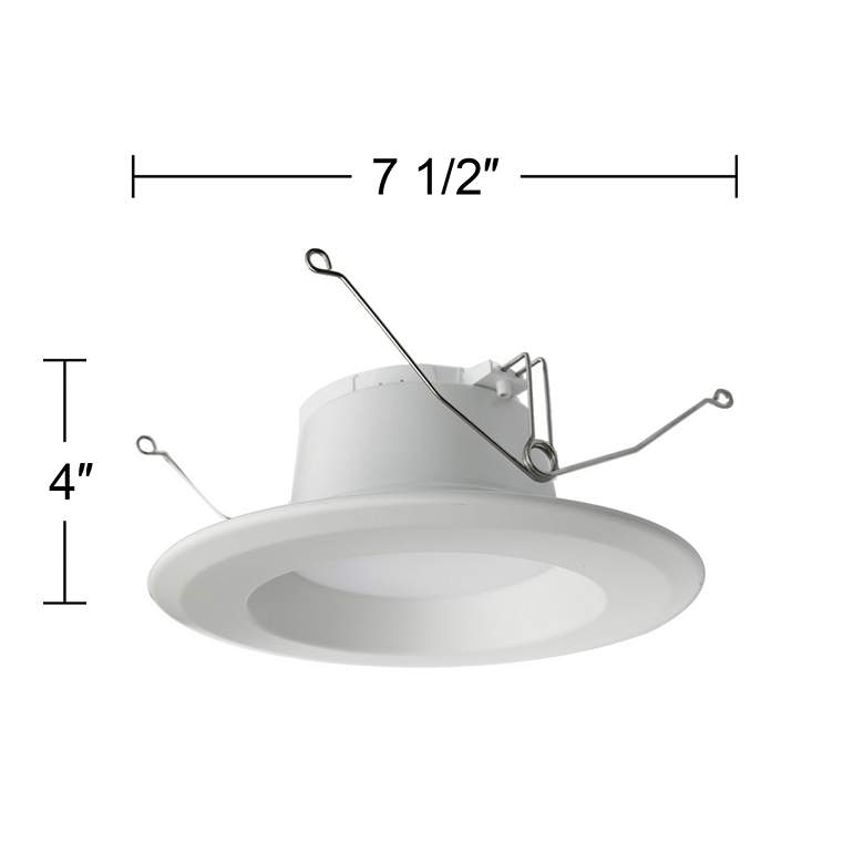 Image 3 Tesler 5 inch/6 inch 15W Dimmable LED Retrofit Trims 6-Pack more views
