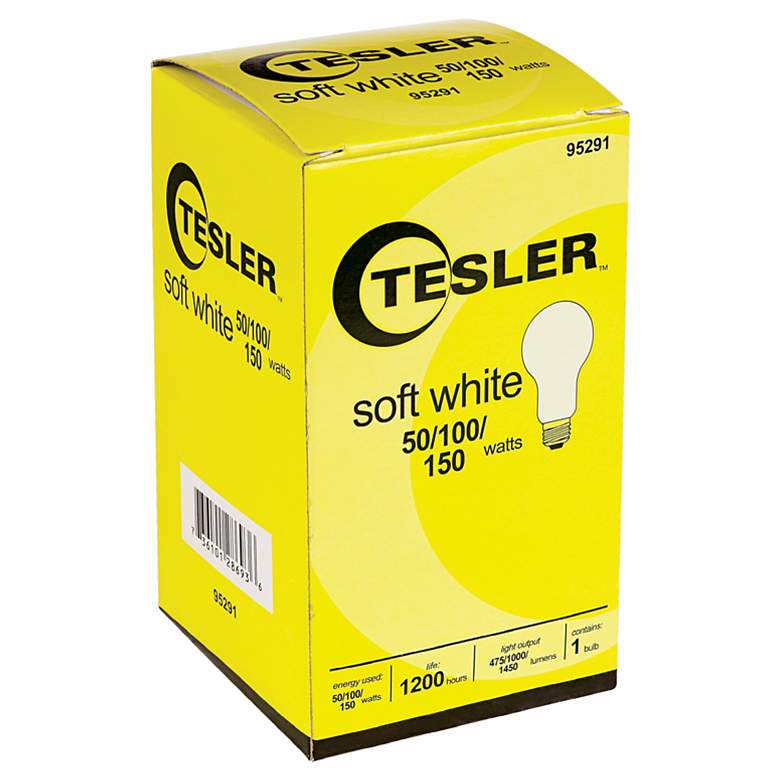 Image 1 Tesler 50 100 150 Soft White A21 Light Bulb
