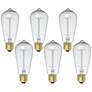 Tesler 60W Standard Nostalgic Edison Style Light Bulb 6-Pack