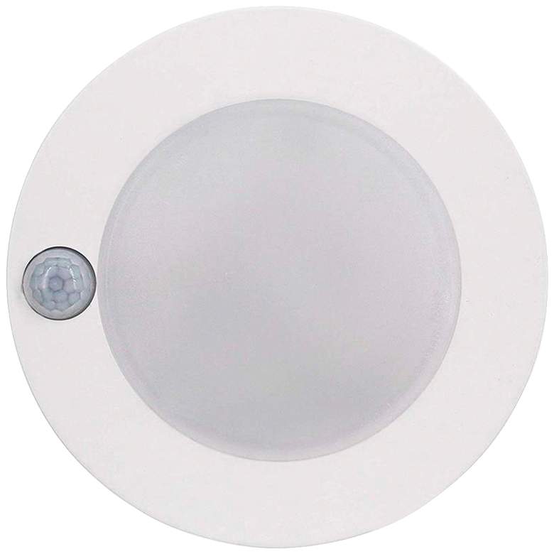 Image 1 Tesler 7" White Motion Sensor 15W LED Junction Box Disk Light
