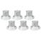 Tesler Canless 4" White 10W LED Retrofit Trims 6-Pack