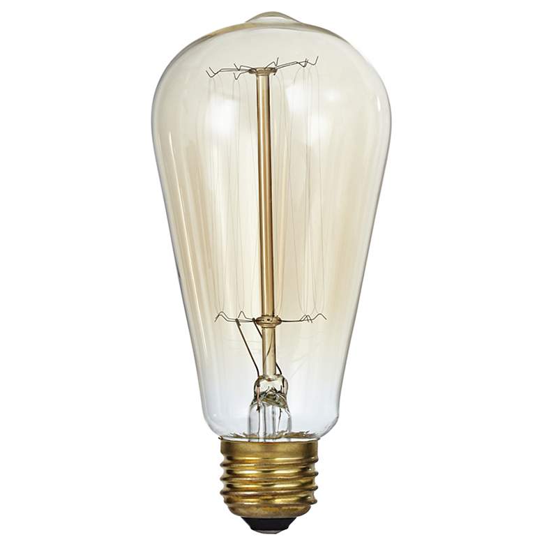Image 2 Tesler Clear 60 Watt Standard Edison Style Light Bulb 6-Pack more views