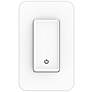 Tesler White Smart Wi-Fi 3-Way Switch with 1-Gang Wall Plate