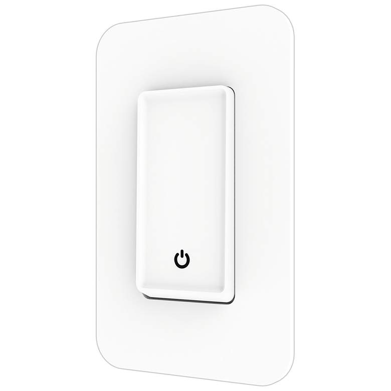 Image 2 Tesler White Smart Wi-Fi 3-Way Switch with 1-Gang Wall Plate more views