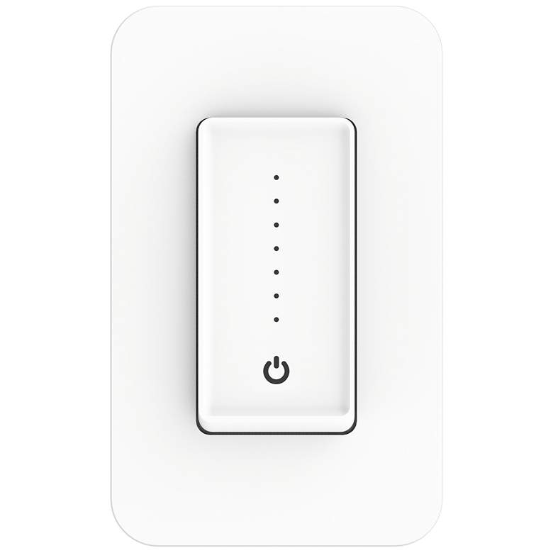 Image 1 Tesler White Smart Wi-Fi CFL/LED Dimmer and Wall Plate