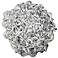 Teslyn 3" Wide Silver Iron Small Wire Ball